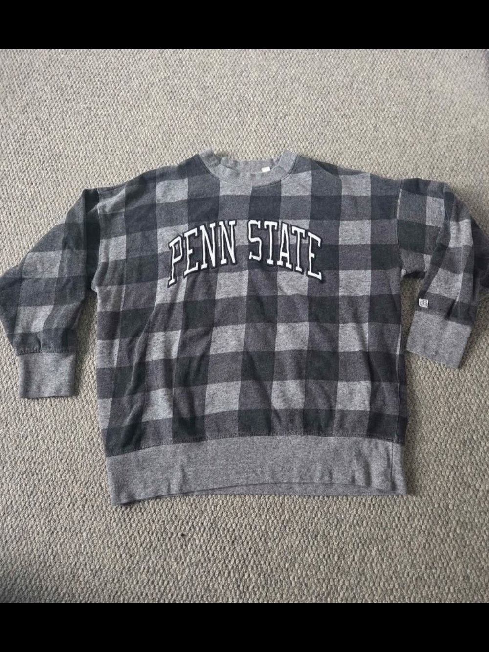 Tailgate Penn State Plaid Sweatshirt Small